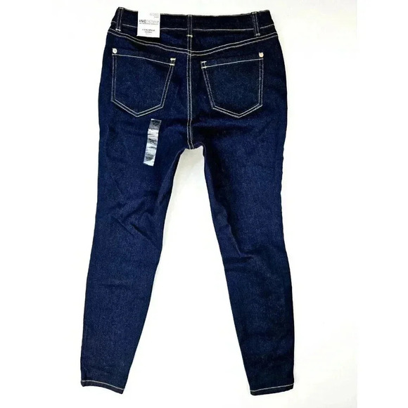 INC 28X28 Women's Curvy Core Skinny Mid Rise Size 6/28S Blue Denim Jeans NWT - Picture 1 of 15